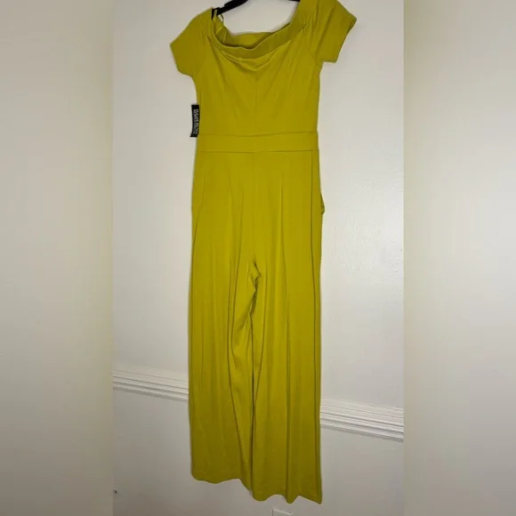 New York & Company Vibrant Lime Jumpsuit - Picture 5 of 8